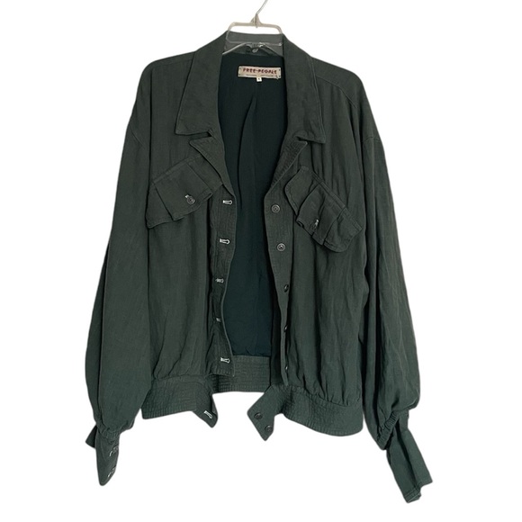 FREE PEOPLE Linen Blend Billy Saddle Jacket NEW - Picture 6 of 11